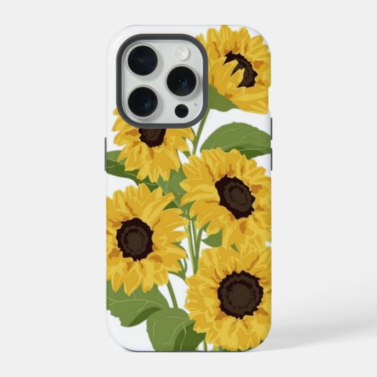 ひまわり スマホケース iPhoneケース (裏面)