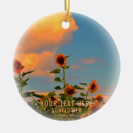 ひまわり セラミックオーナメント (正面)