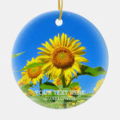 ひまわり セラミックオーナメント (正面)