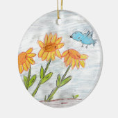 ひまわり セラミックオーナメント (左)