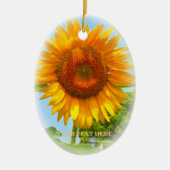 ひまわり セラミックオーナメント (正面)