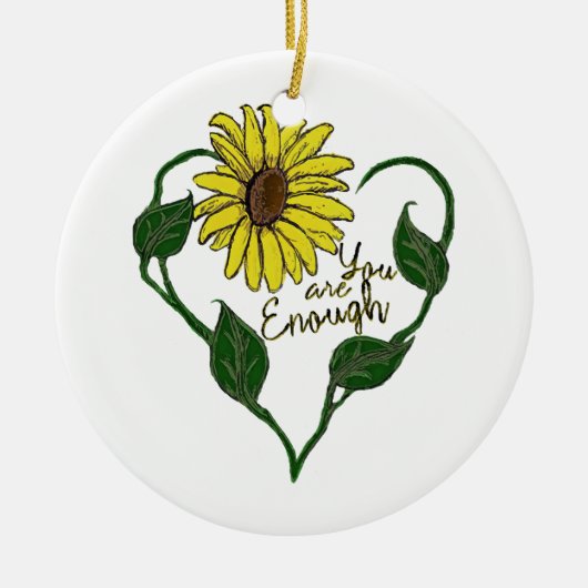 ひまわり セラミックオーナメント (正面)