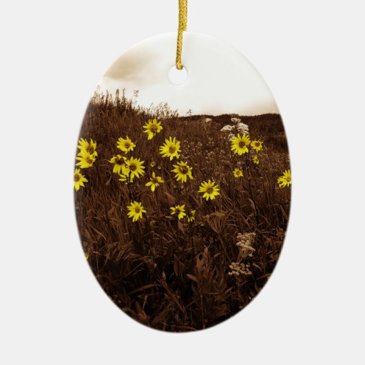 ひまわり セラミックオーナメント (正面)
