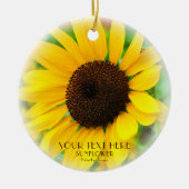 ひまわり セラミックオーナメント (正面)