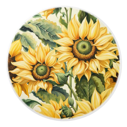 ひまわり セラミックノブ (正面)