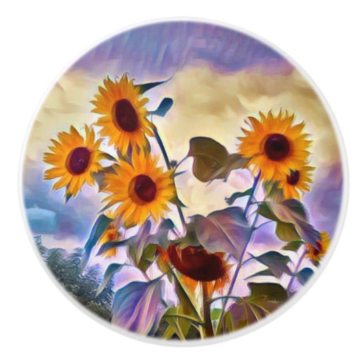 ひまわり セラミックノブ (正面)