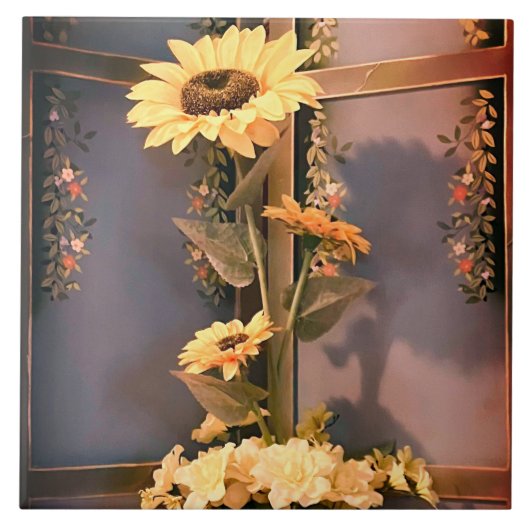 ひまわり タイル (正面)