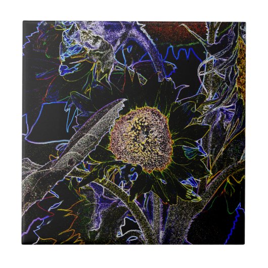 ひまわり タイル (正面)