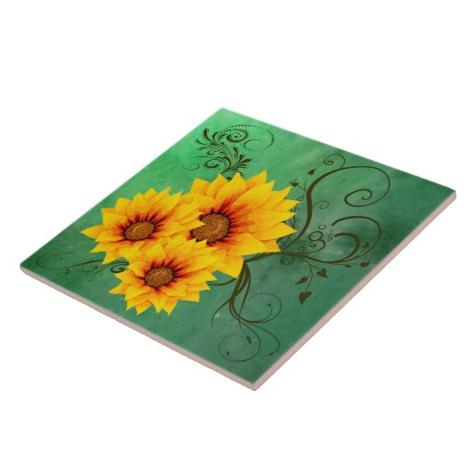 ひまわり タイル (側面)