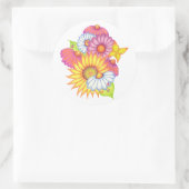 ひまわり ダイジー てんとう虫 ステッカー (バッグ)