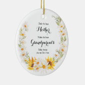 ひまわり&デイジーリースのみ最高の セラミックオーナメント (右)