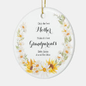 ひまわり&デイジーリースのみ最高の セラミックオーナメント (左)