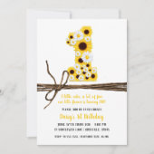ひまわり&デイジーワンバースデーパーティー 招待状 (正面)