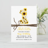 ひまわり&デイジーワンバースデーパーティー 招待状 (スタンド正面)