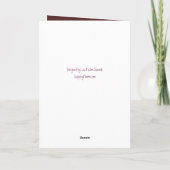 ひまわり、デイジー、ポピー・マザーズのデイカード カード (裏面)