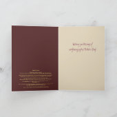 ひまわり、デイジー、ポピー・マザーズのデイカード カード (内部)