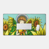 ひまわり デスクマット (キーボード&マウス)