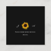 ひまわり ドロップレット オールインワン ウェディング 招待状 (裏面)