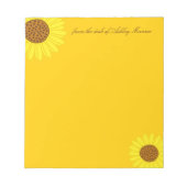 ひまわり ノートパッド (正面)