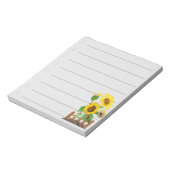 ひまわり： ノートパッド (回転)