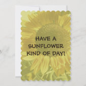 ひまわり |ハッピーバースデー!両面カード カード (裏面)