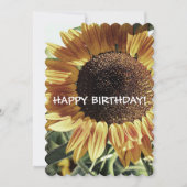 ひまわり |ハッピーバースデー!両面カード カード (正面)