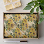 ひまわり&ハニービーストリップ 薄葉紙 (ギフト)