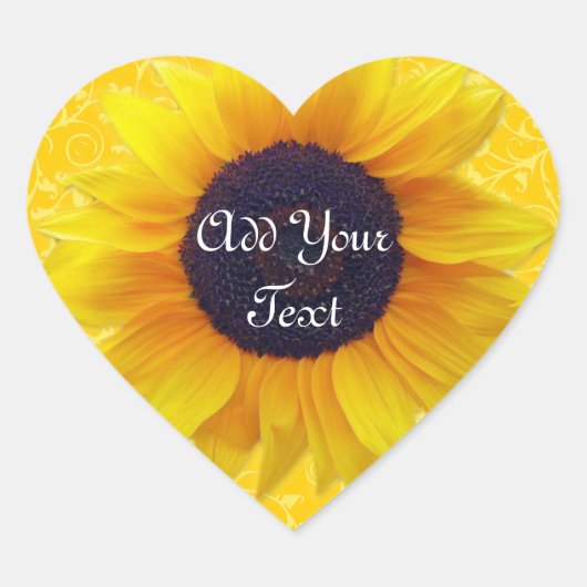 ひまわり ハートシール (正面)