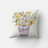 ひまわり バケツ 名前入り クッション (裏面)