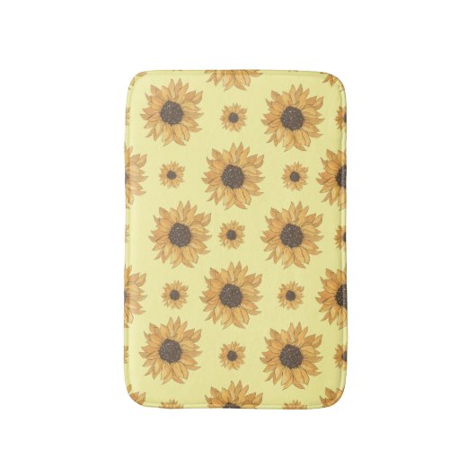 ひまわり バスマット (正面縦)