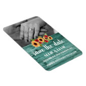 ひまわり&バラ日付磁石を保存 マグネット (右側)