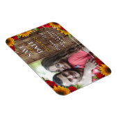 ひまわり&バラ素朴ウッドライトフォトマグネット マグネット (右側)