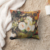 ひまわり、バラ、その他の花付きのボウル クッション (ブランケット)