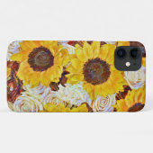 ひまわり バラ 花 アート フォンケース Case-Mate iPhoneケース (裏面(横))