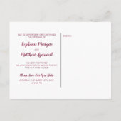 ひまわり バーガンディ ローズ ライト 変更日 案内ポストカード (裏面)