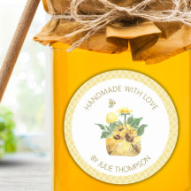 ひまわり&ビー🍯イエローハニカムカスタムハチミツ