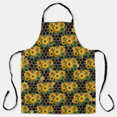 ひまわり&ビーシリーズデザインイレブン エプロン (正面)