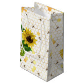 ひまわり&ビーシリーズデザインシックススモール抱き枕 スモールペーパーバッグ (裏面アングル)