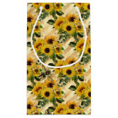 ひまわり&ビーシリーズデザインセブンスモールギフトB スモールペーパーバッグ (裏面)