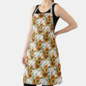 ひまわり・ビーシリーズデザイン12 エプロン (インサイチュ)