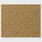 ひまわり・ビーシリーズデザイン12 ラッピングペーパー (フラット)