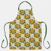 ひまわり&ビーシリーズデザイン4 エプロン (正面)