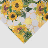 ひまわり&ビーシリーズデザイン4 薄葉紙 (詳細)