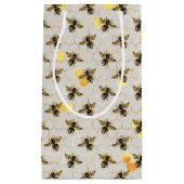 ひまわり&ビーシリーズデザイン5小ギフトバ スモールペーパーバッグ (正面)