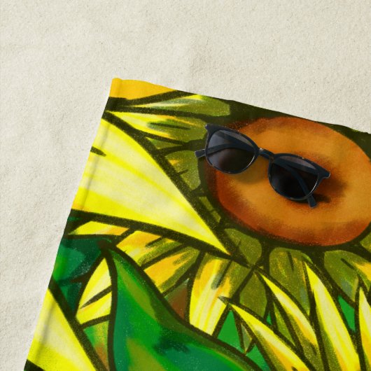 ひまわり ビーチタオル (インサイチュ)