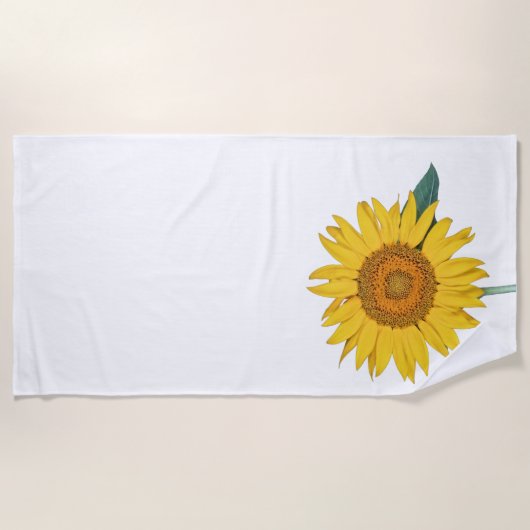 ひまわり ビーチタオル (正面)
