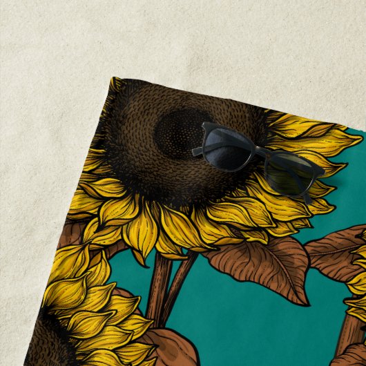 ひまわり ビーチタオル (インサイチュ)