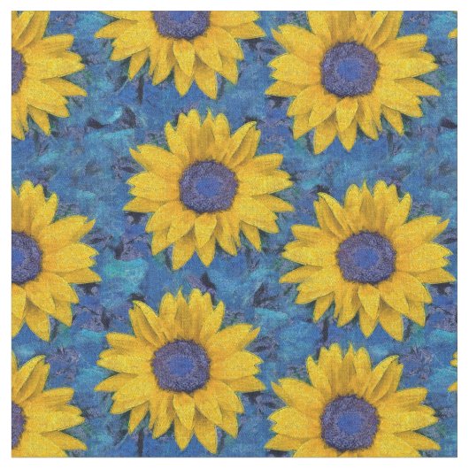 ひまわり ファブリック (クローズアップ)