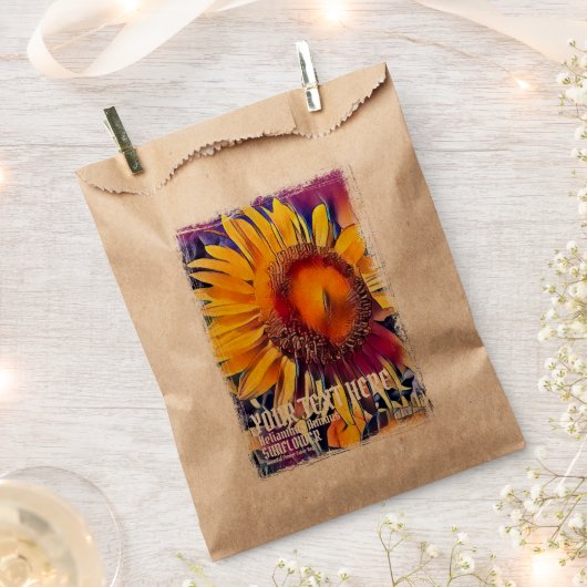 ひまわり フェイバーバッグ (クリップ留めされた状態)