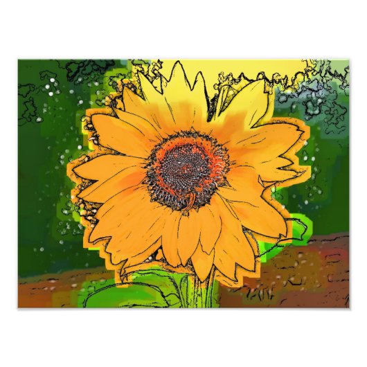 ひまわり フォトプリント            (正面)
